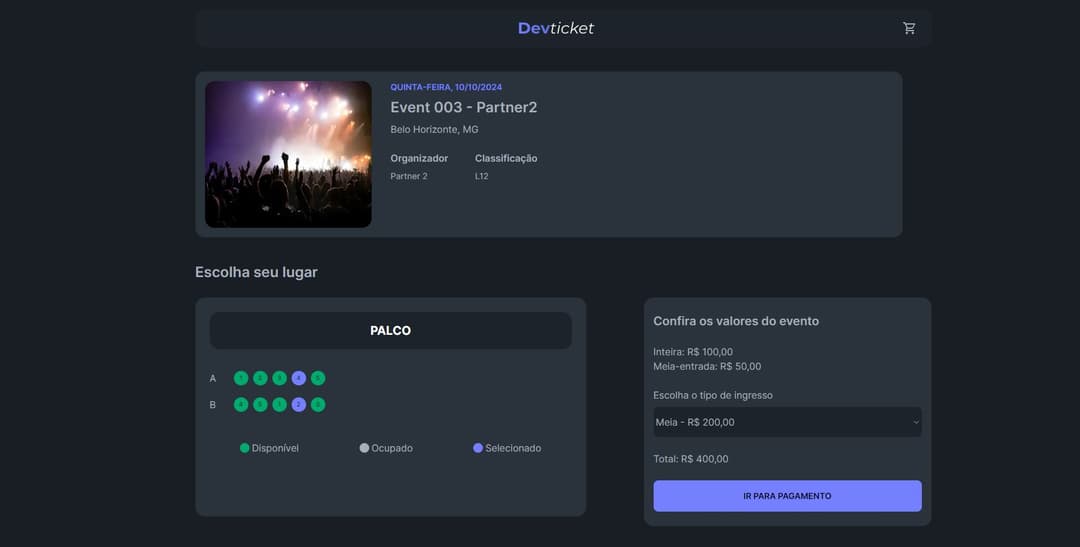 Thumbnail do projeto DevTicket: Sistema de Compra de Ingressos